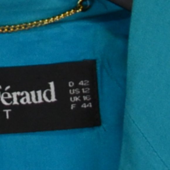 Y2K Vintage 80s Louis Feraud Blazer Linen blend - Picture 5 of 11